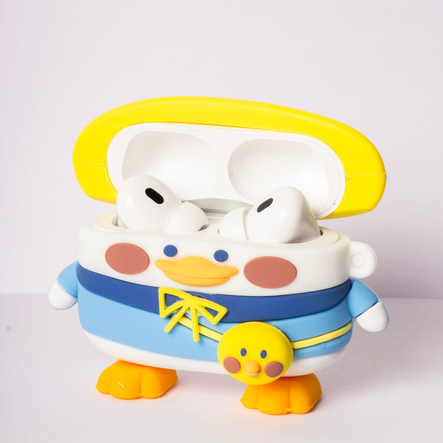 Cute Duckling Silicon Cover with 3 Caps