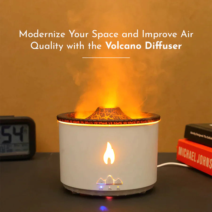 Ultrasonic Volcano Flame Diffuser